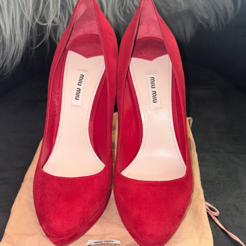 Miu Miu Vibrant Red Women's Heels